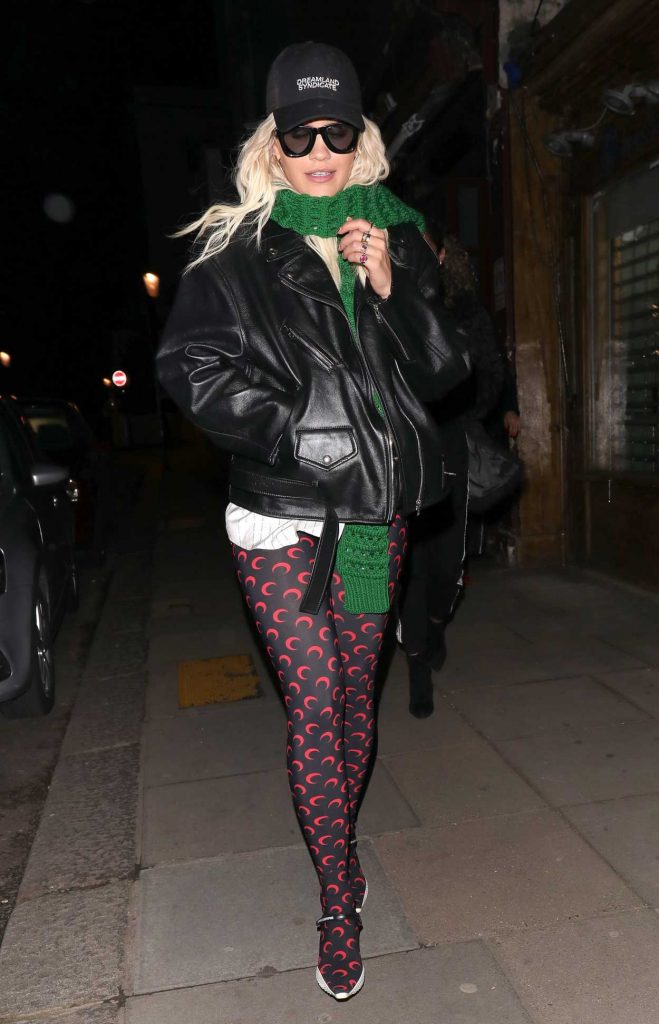 Rita Ora in a Black Cap