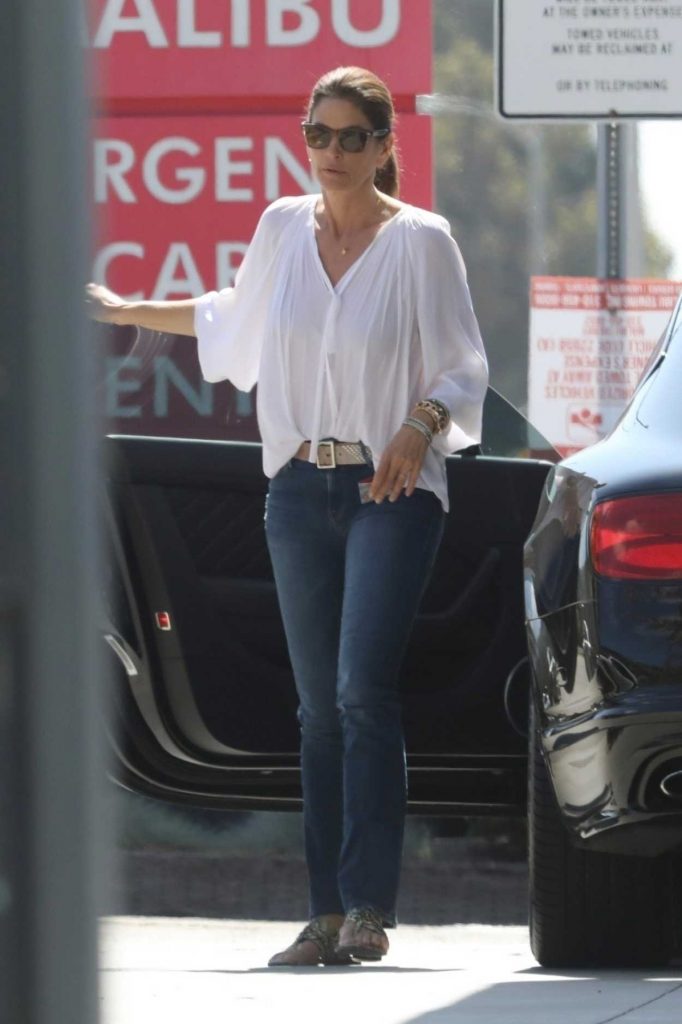 Cindy Crawford in a White Blouse