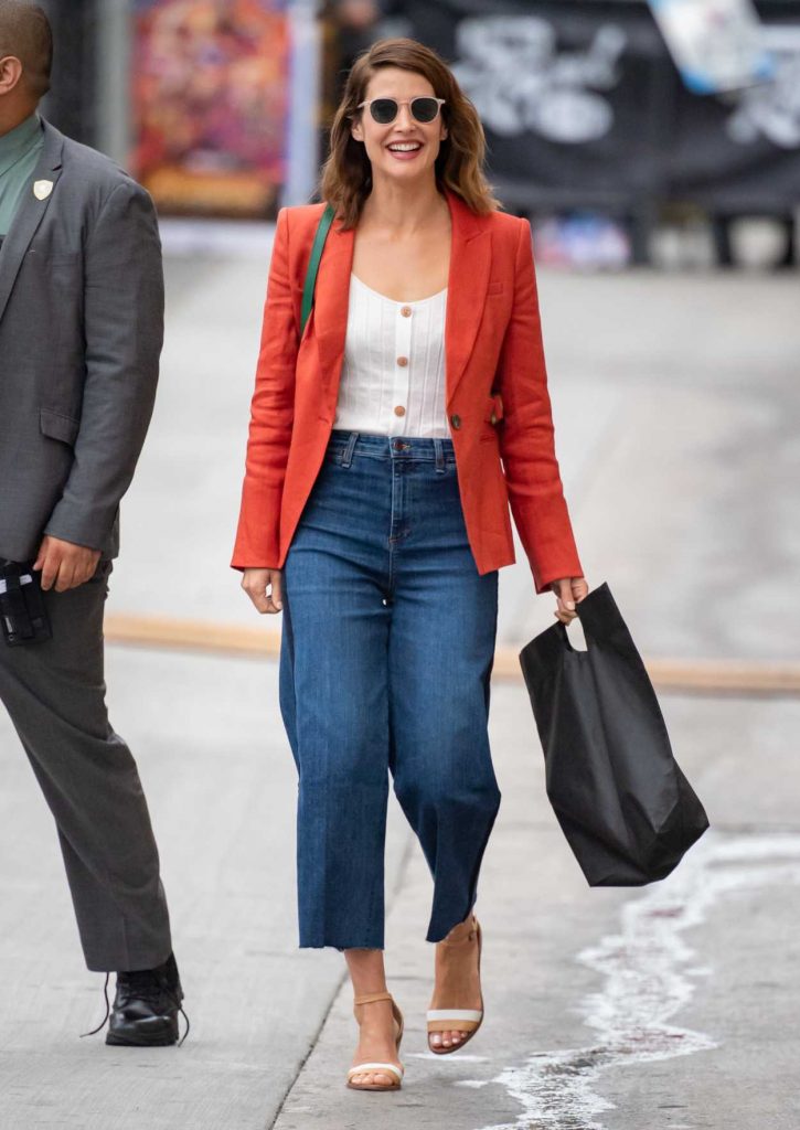 Cobie Smulders in a Red Blazer