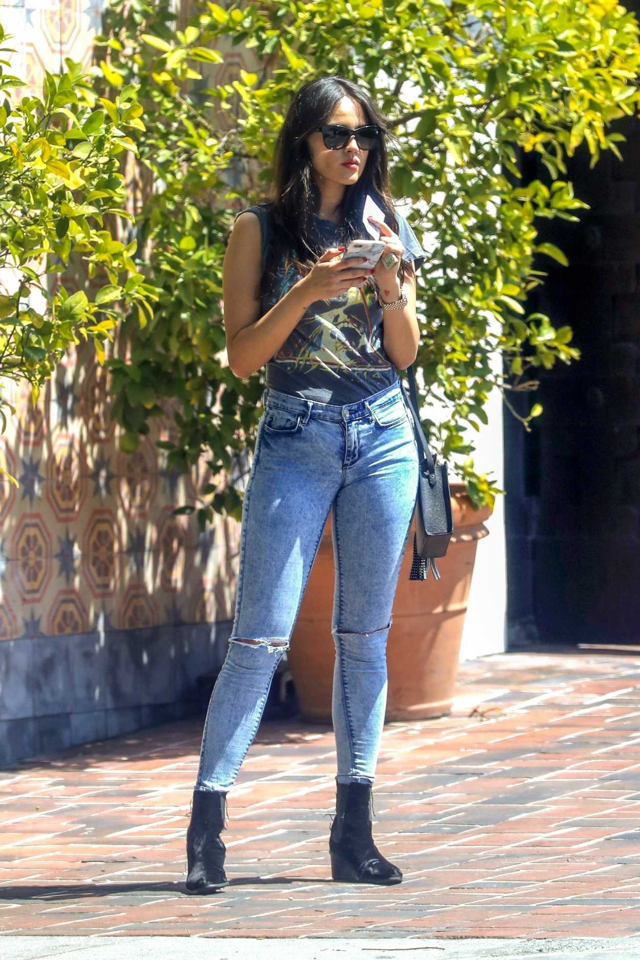Eiza Gonzalez in a Blue Ripped Jeans Was Seen Out in West Hollywood 05 ...