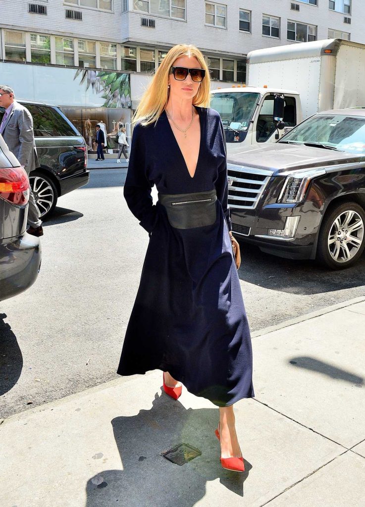Rosie Huntington-Whiteley in a Blue Jumpsuit
