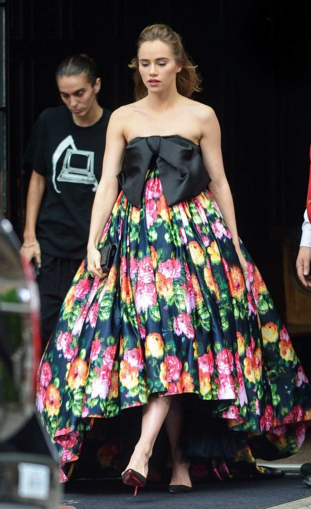 Suki Waterhouse in a Floral Dress