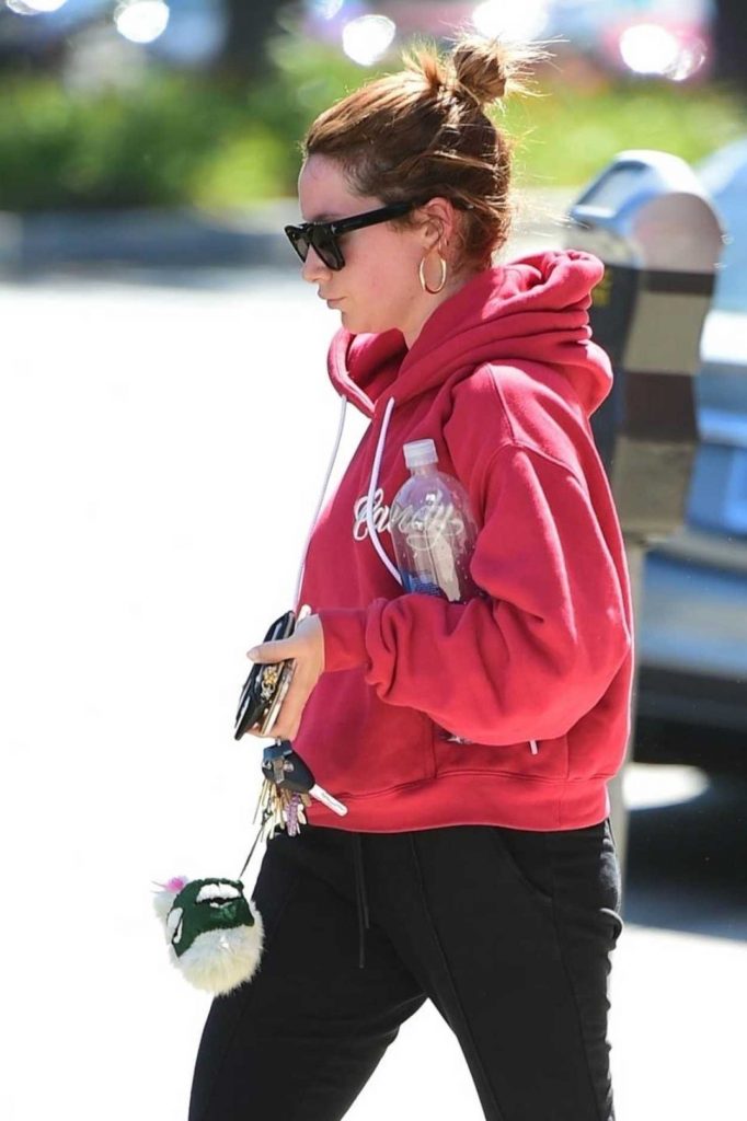 Ashley Tisdale in a Red Hoody