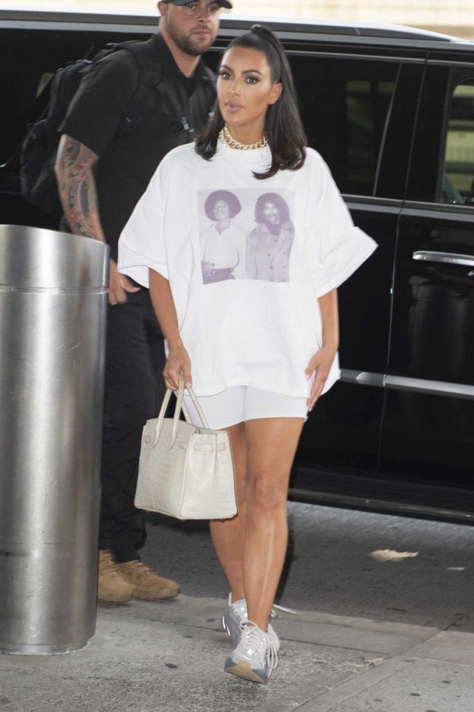 Kim Kardashian in a White Tee