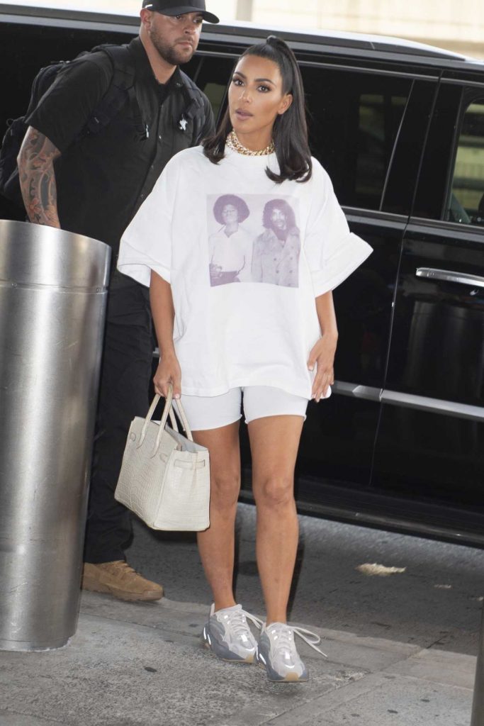Kim Kardashian in a White Tee