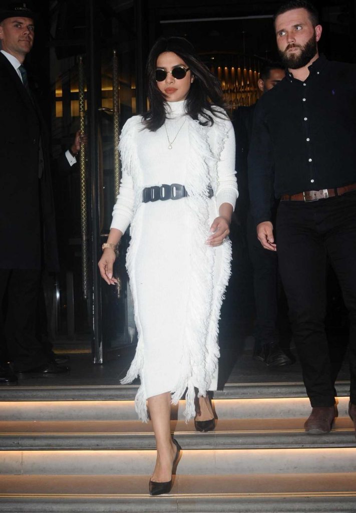Priyanka Chopra in a White Dress