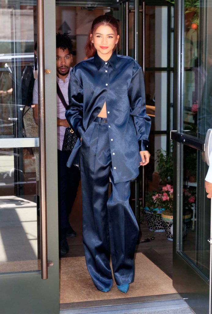 Zendaya in a Blue Suit