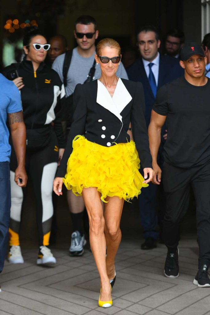 Celine Dion in a Yellow Skirt