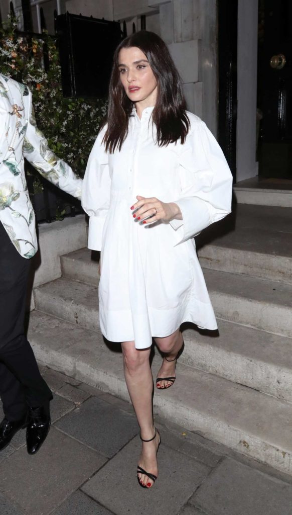 Rachel Weisz in a White Dress