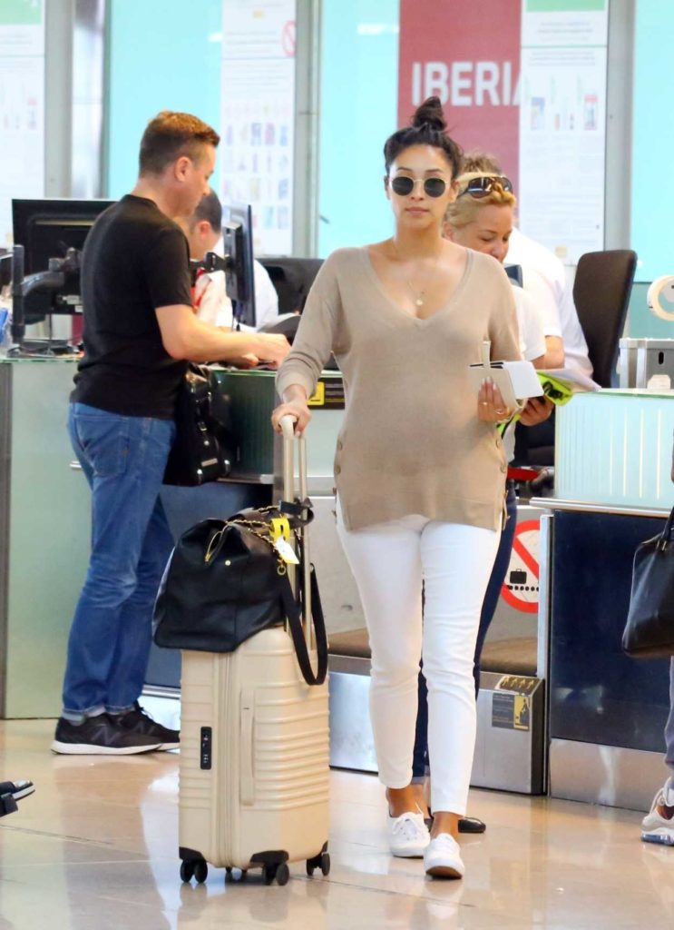 Shay Mitchell in a White Pants