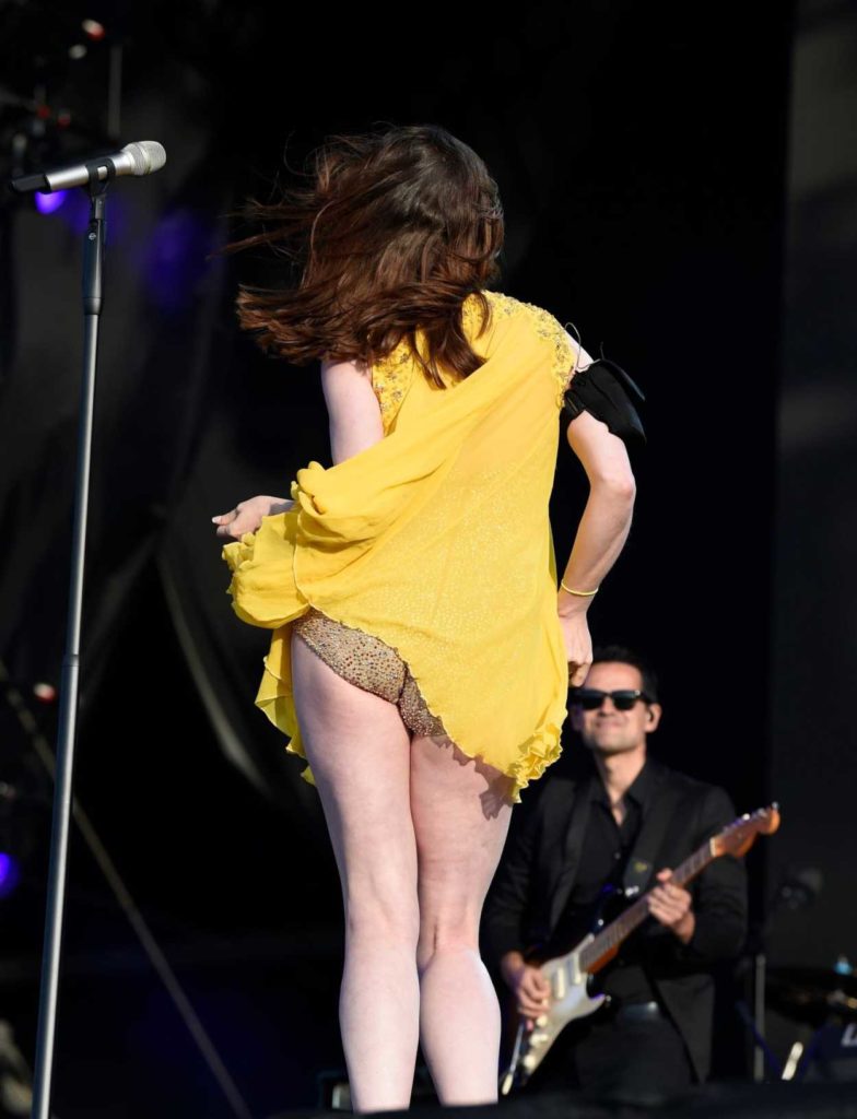 Sophie Ellis-Bextor in a Short Yellow Dress