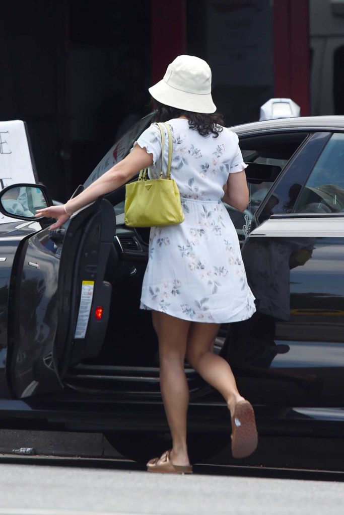 Vanessa Hudgens in a White Floral Dress
