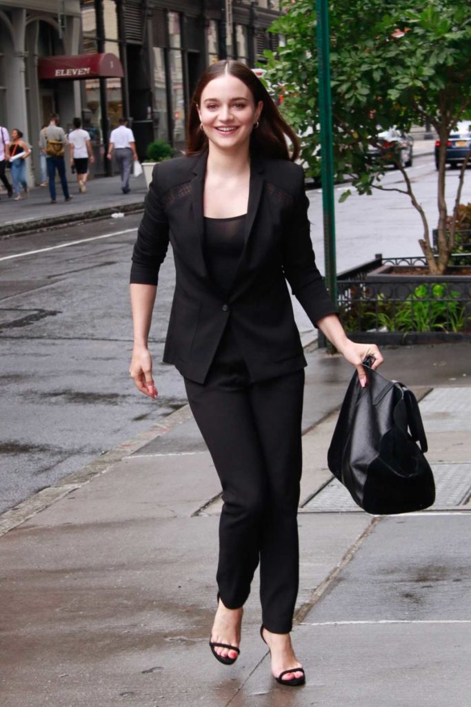 Aisling Franciosi in a Black Suit