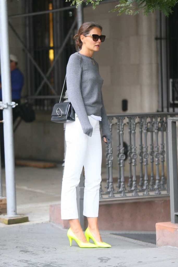Katie Holmes in a White Pants