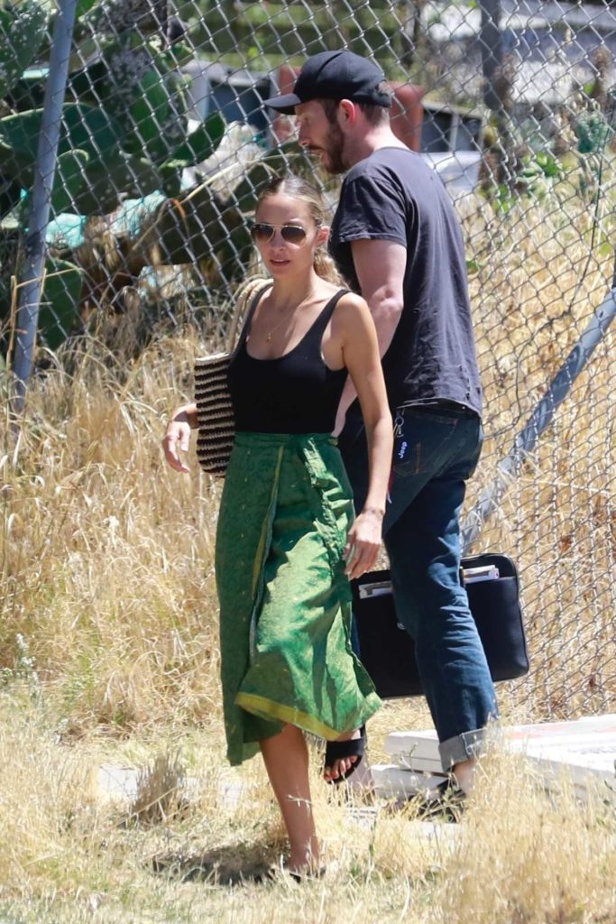 Nicole Richie in a Green Skirt