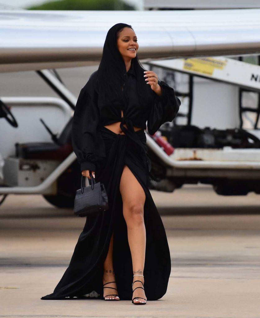 Rihanna in a Black Suit