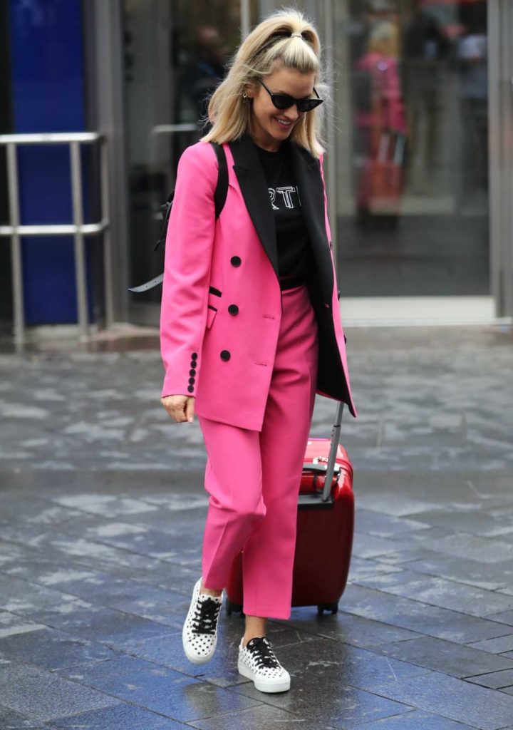 Ashley Roberts in a Pink Suit