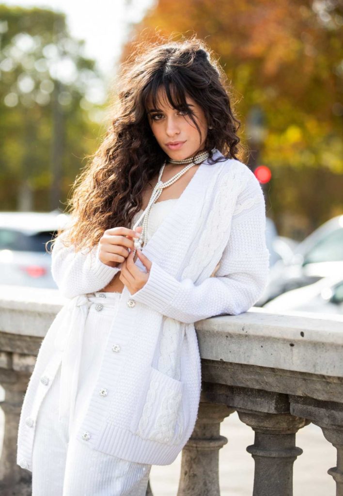 Camila Cabello in a White Bra