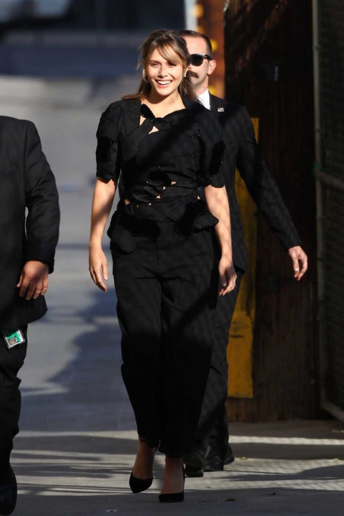 Elizabeth Olsen in a Black Blouse
