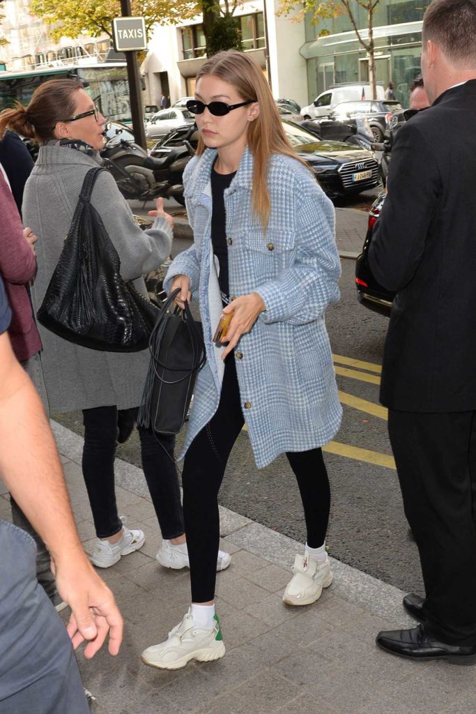 Gigi Hadid in a White Sneakers