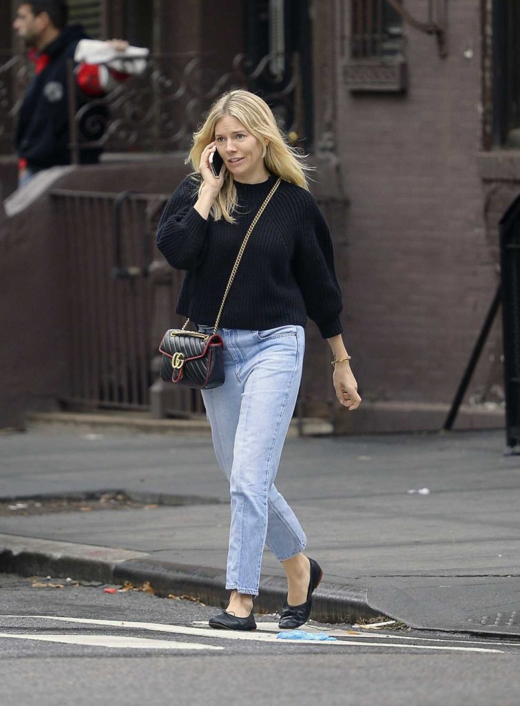 Sienna Miller in a Blue Jeans