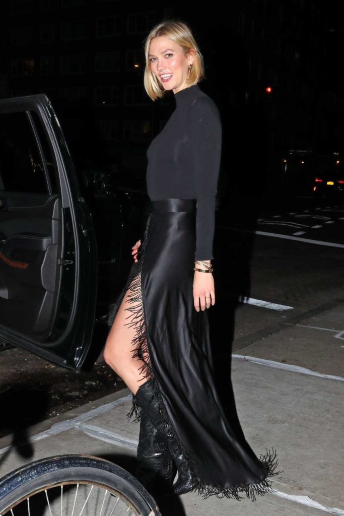 Karlie Kloss in a Black Skirt