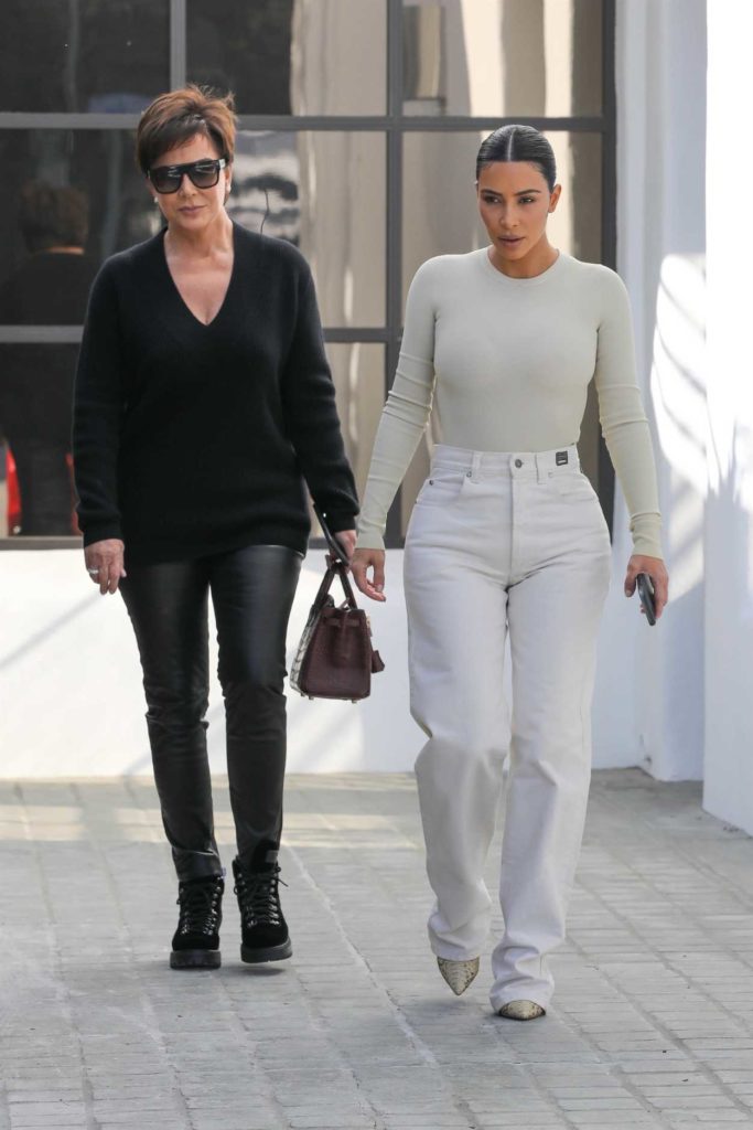Kim Kardashian in a White Pants