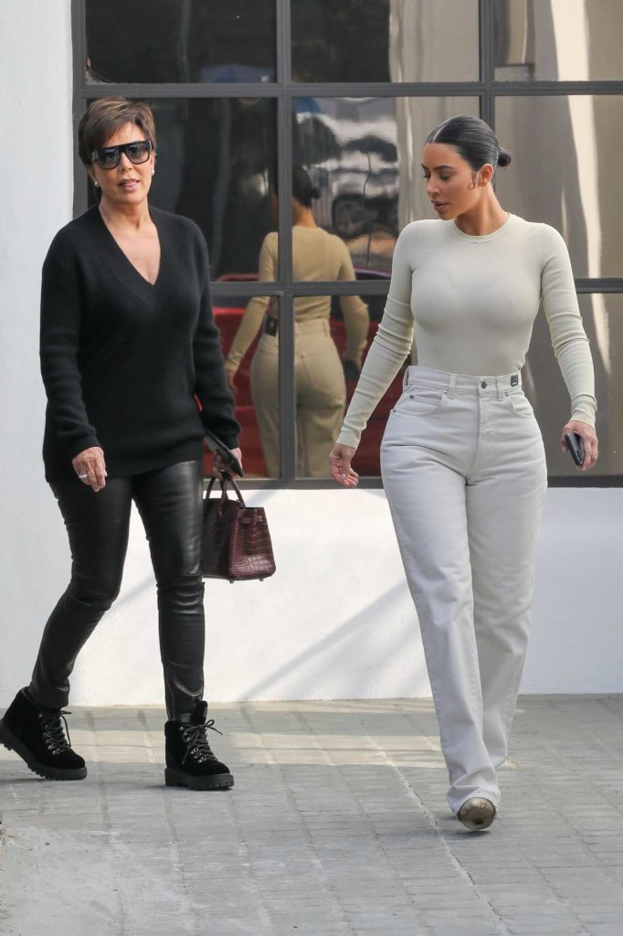 Kim Kardashian in a White Pants