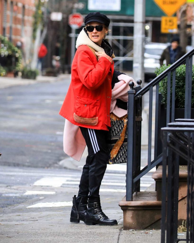Diane Kruger in a Red Jacket