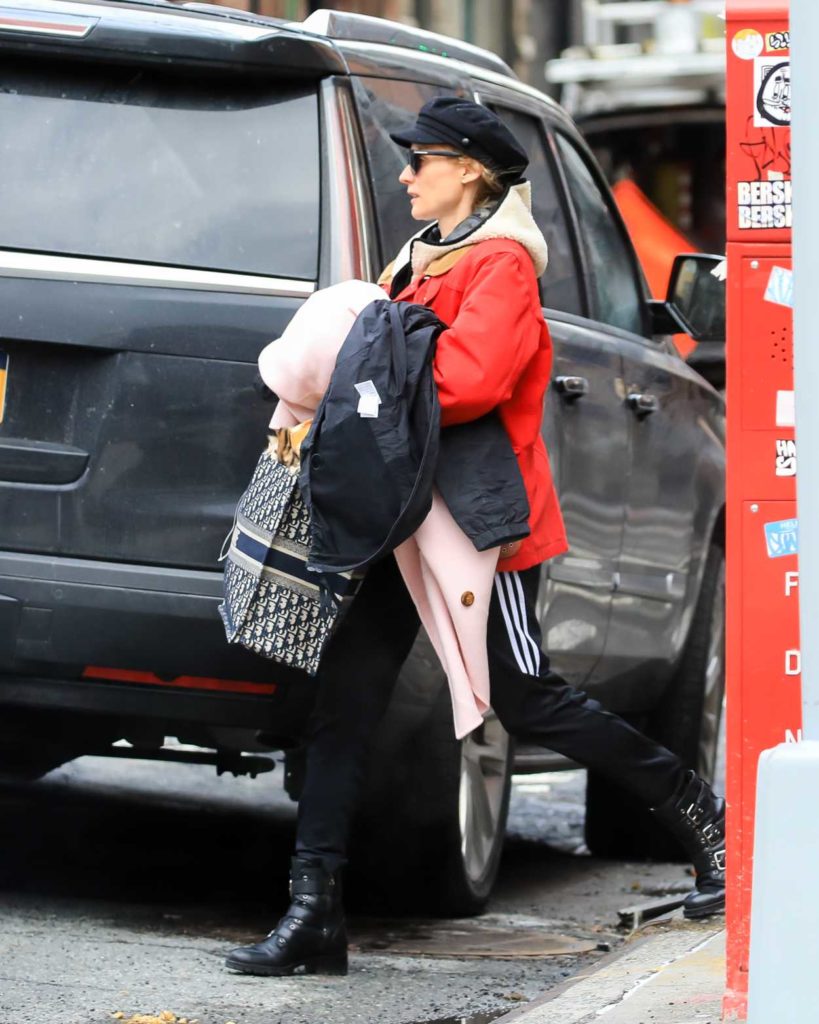 Diane Kruger in a Red Jacket