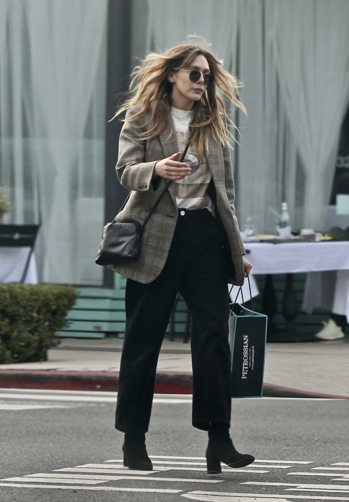 Elizabeth Olsen in a Black Pants