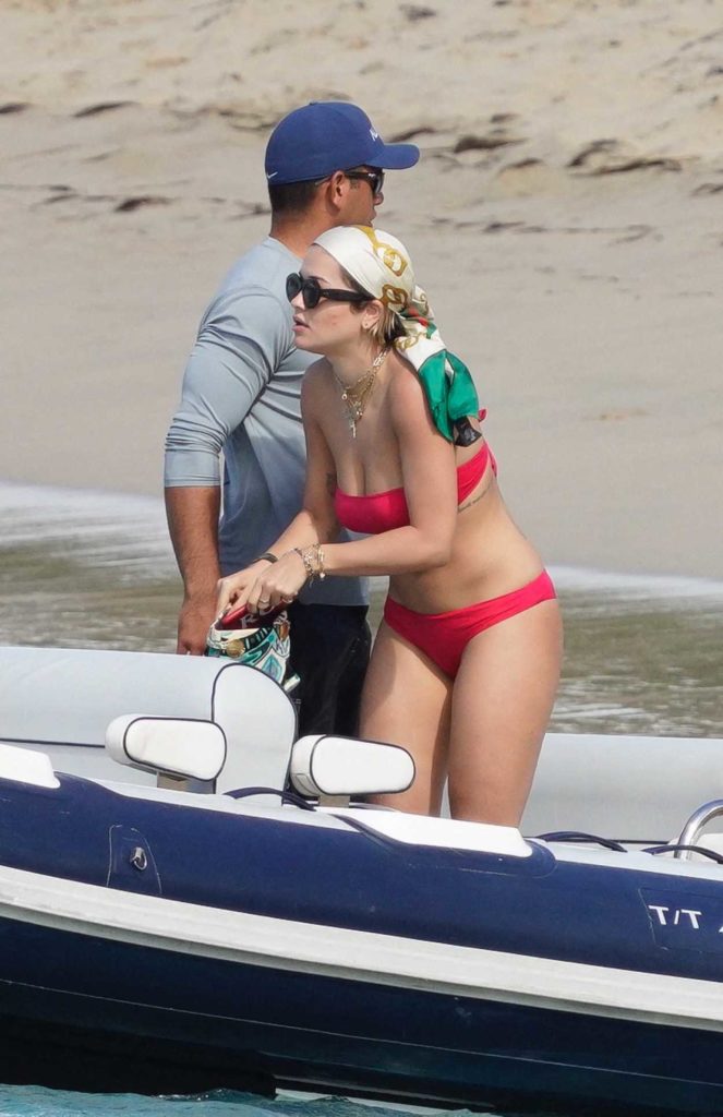 Rita Ora in a Red Bikini