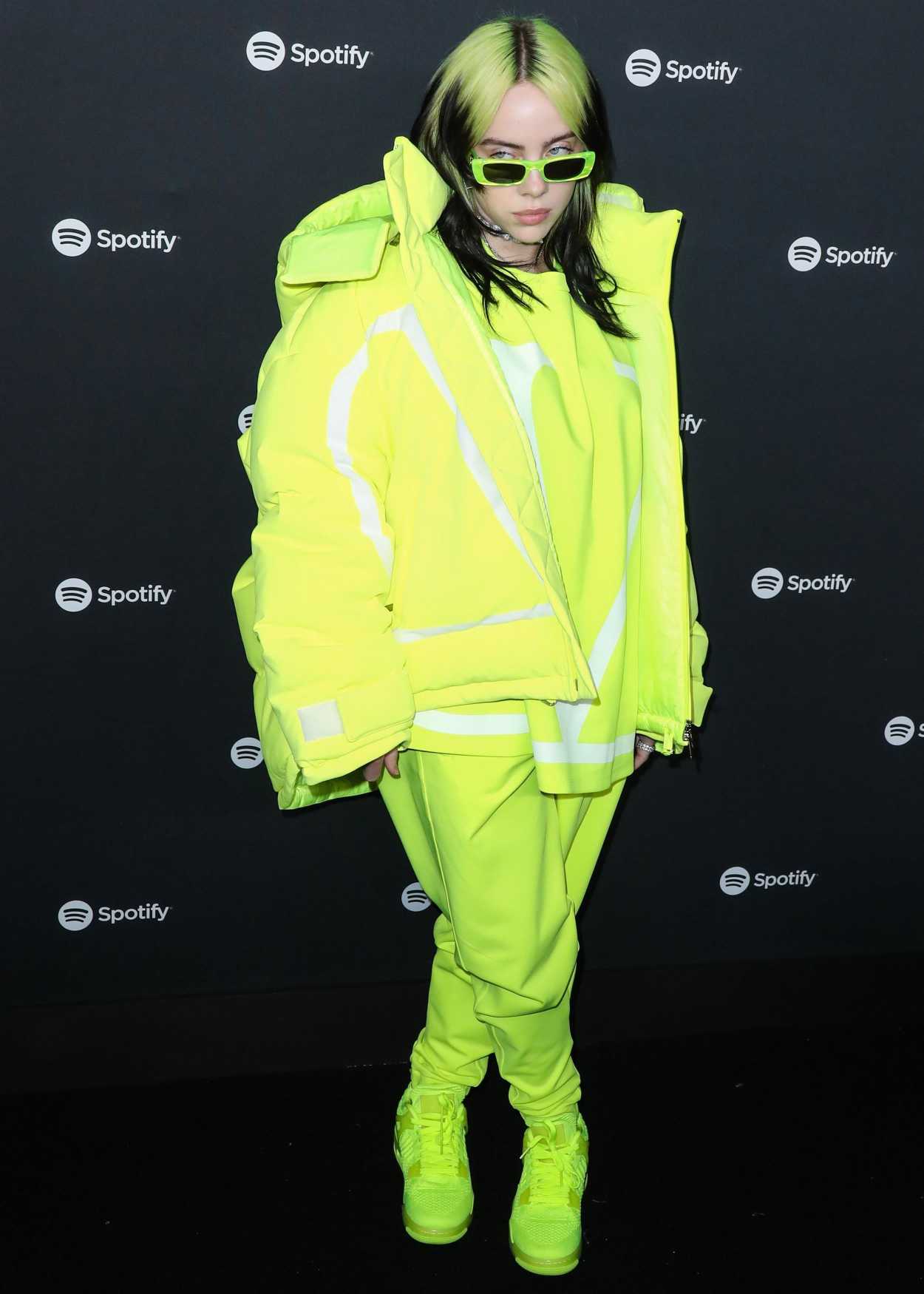 Billie Eilish Attends 2020 Spotify Best New Artist Party in Los Angeles ...