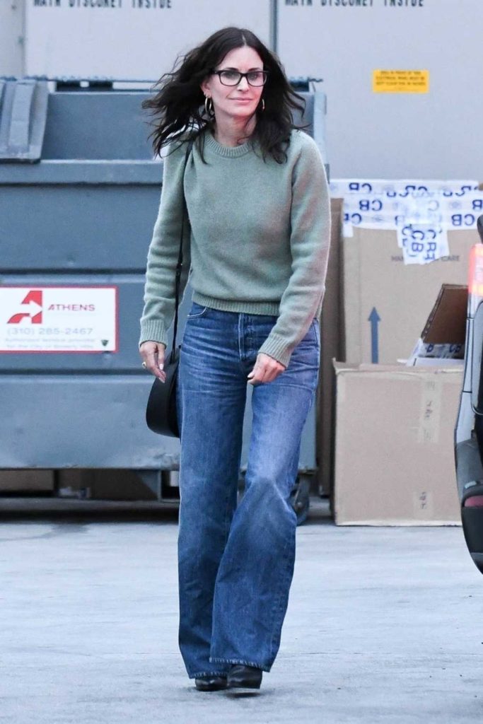 Courteney Cox in a Blue Jeans