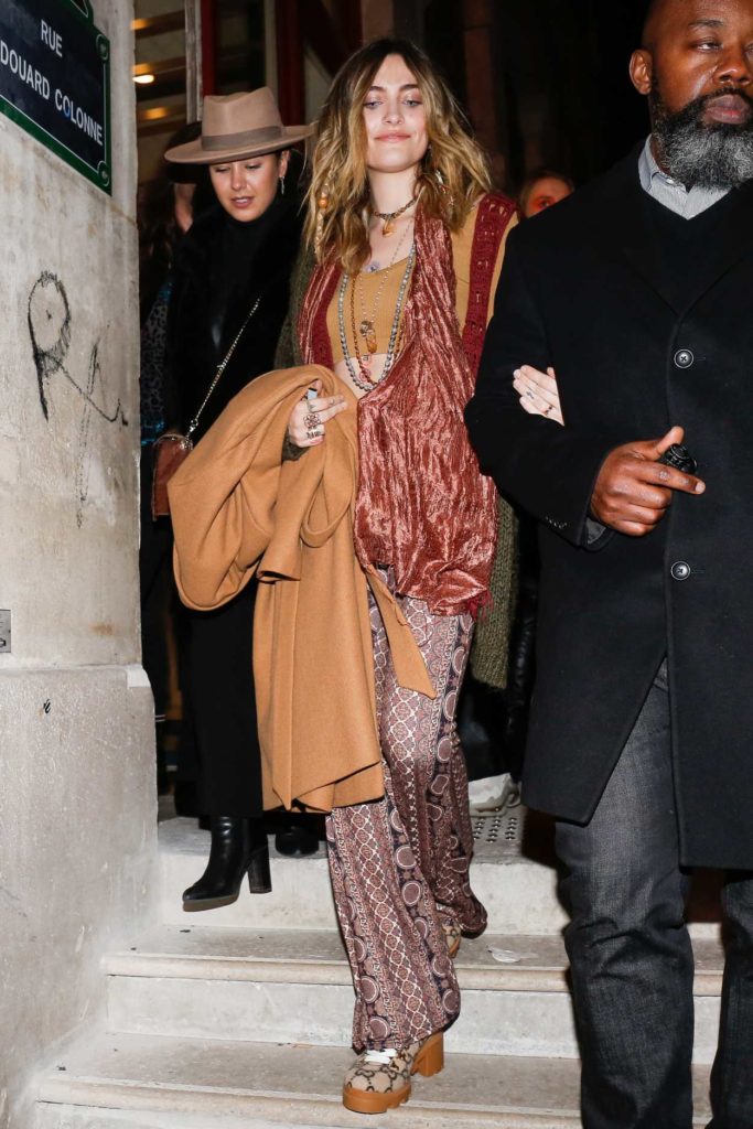 Paris Jackson Leaves The Jean Paul Gaultier Fashion Show During 2020 Paris Jackson Leaves The Jean Paul Gaultier Fashion Show During 2020