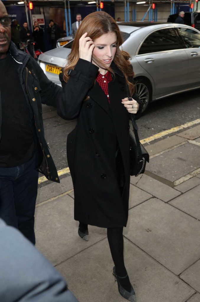 Anna Kendrick in a Black Coat