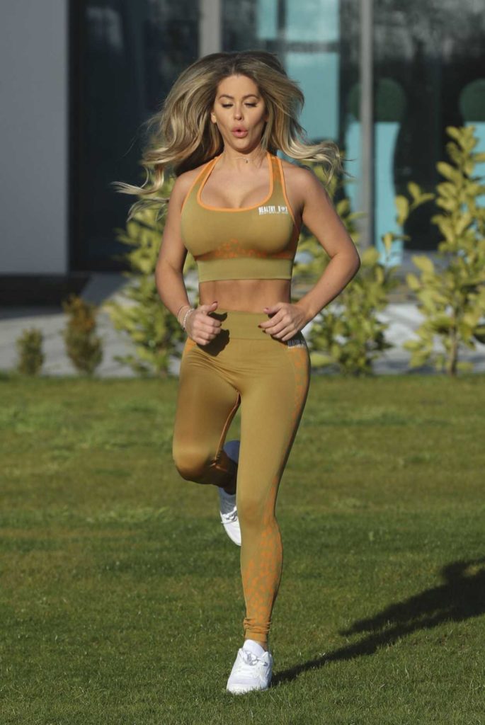 Bianca Gascoigne in a Workout Clothes