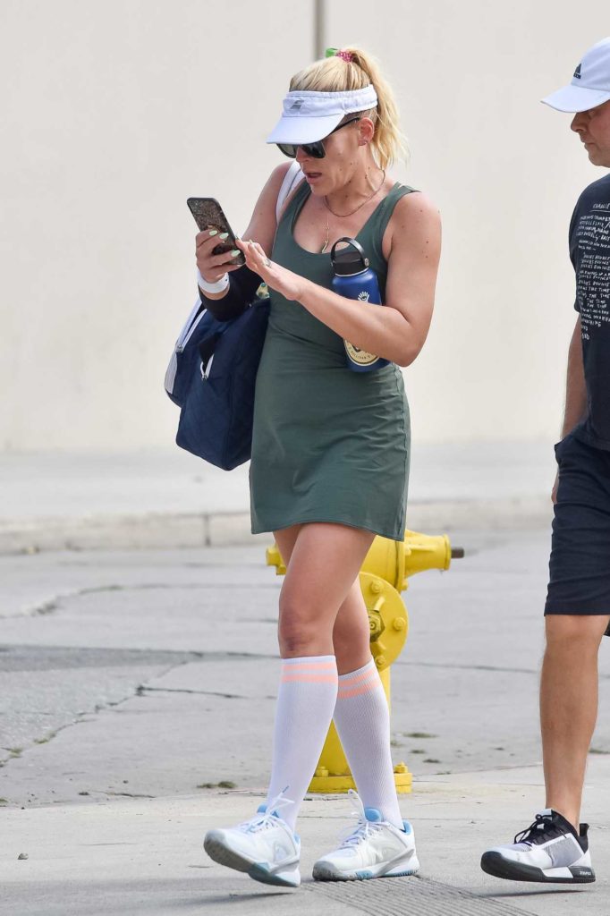 Busy Philipps in a White Sneakers