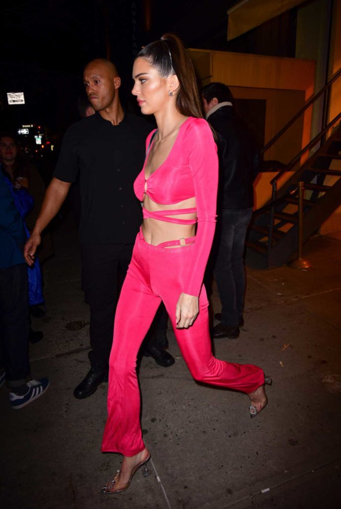 Kendall Jenner in a Pink Suit