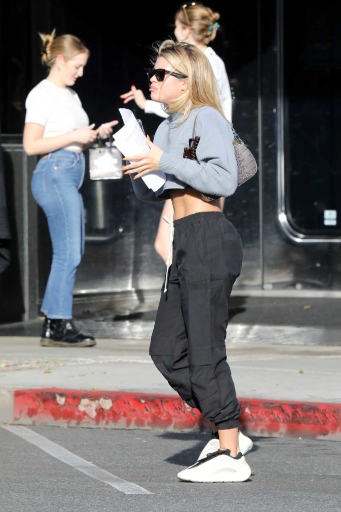 Sofia Richie in a White Sneakers Leaves a Hair Salon in Beverly Hills