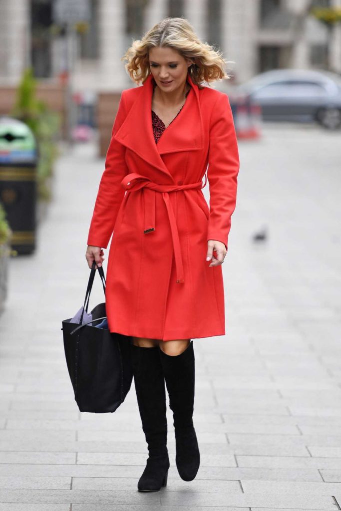 Charlotte Hawkins in a Red Coat