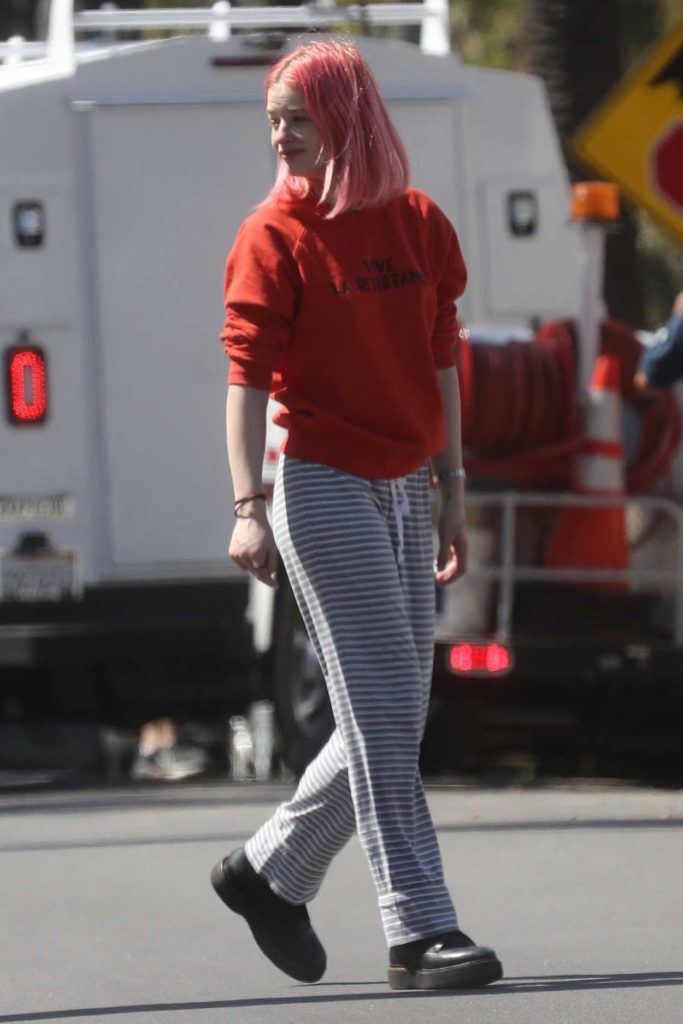 Esther McGregor in a Striped Pants