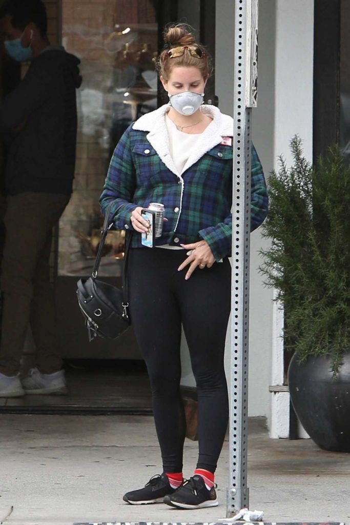 Lana Del Rey in a Face Mask