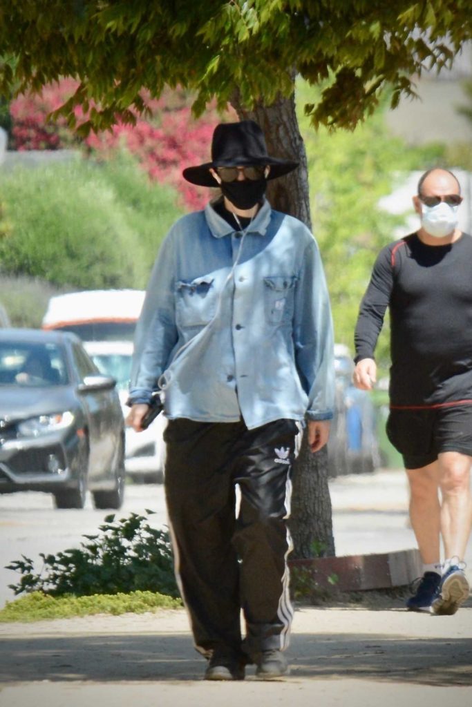 Rooney Mara in a Black Face Mask