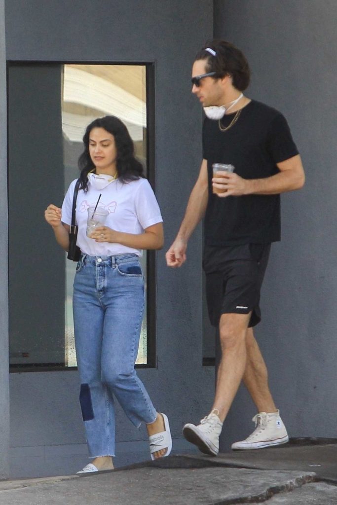 Camila Mendes in a White Tee