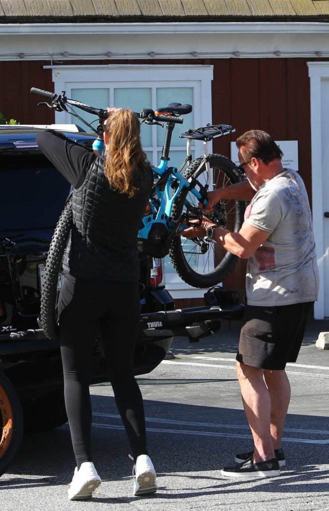 Christina Schwarzenegger in a Black Leggings