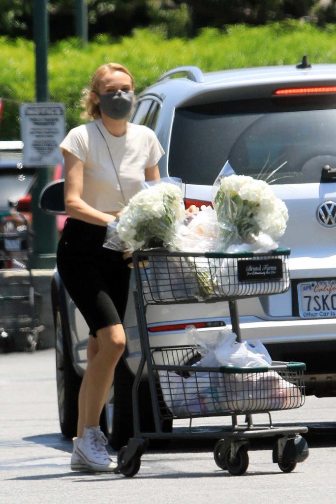 Diane Kruger in a Protective Mask