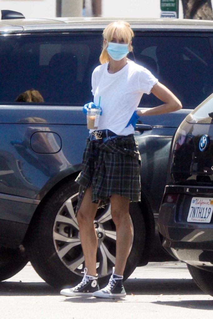 Kimberly Stewart in a Face Mask