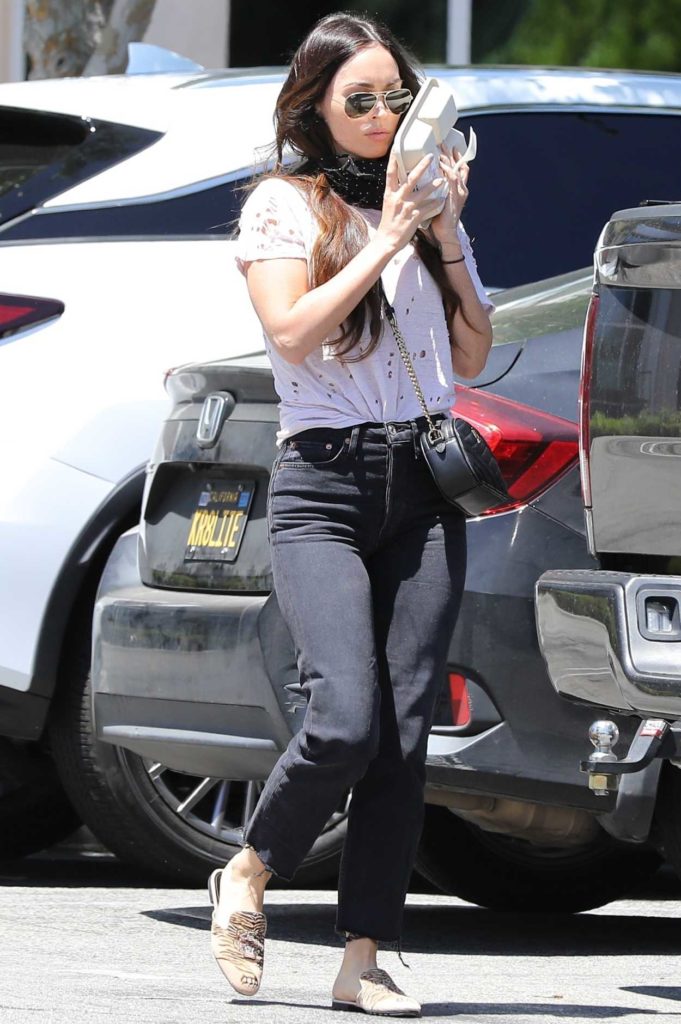 Megan Fox in a White Blouse
