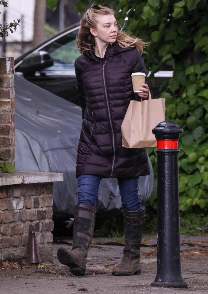 Natalie Dormer in a Black Jacket